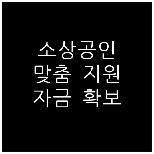 소상공인 맞춤형 지원: 2025년 크레딧으로 자금 확보하기