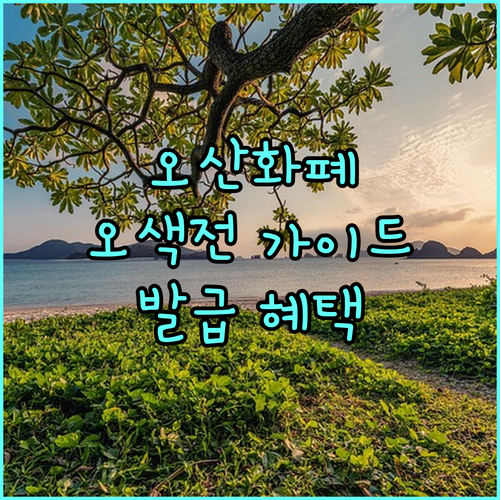2025 오산화폐 오색전 완벽 가이드 발급부터 혜택까지!