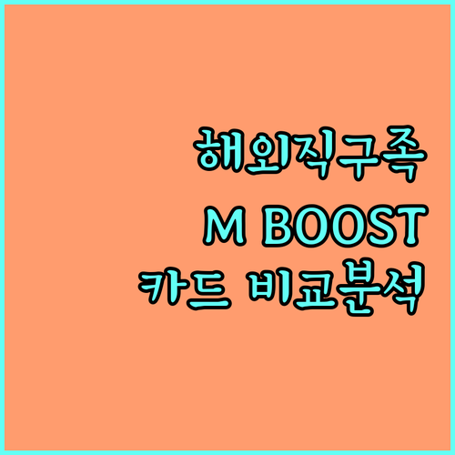 똑똑한 해외직구족을 위한 현대카드 M BOOST, X BOOST, the Red Edition4 비교 분석