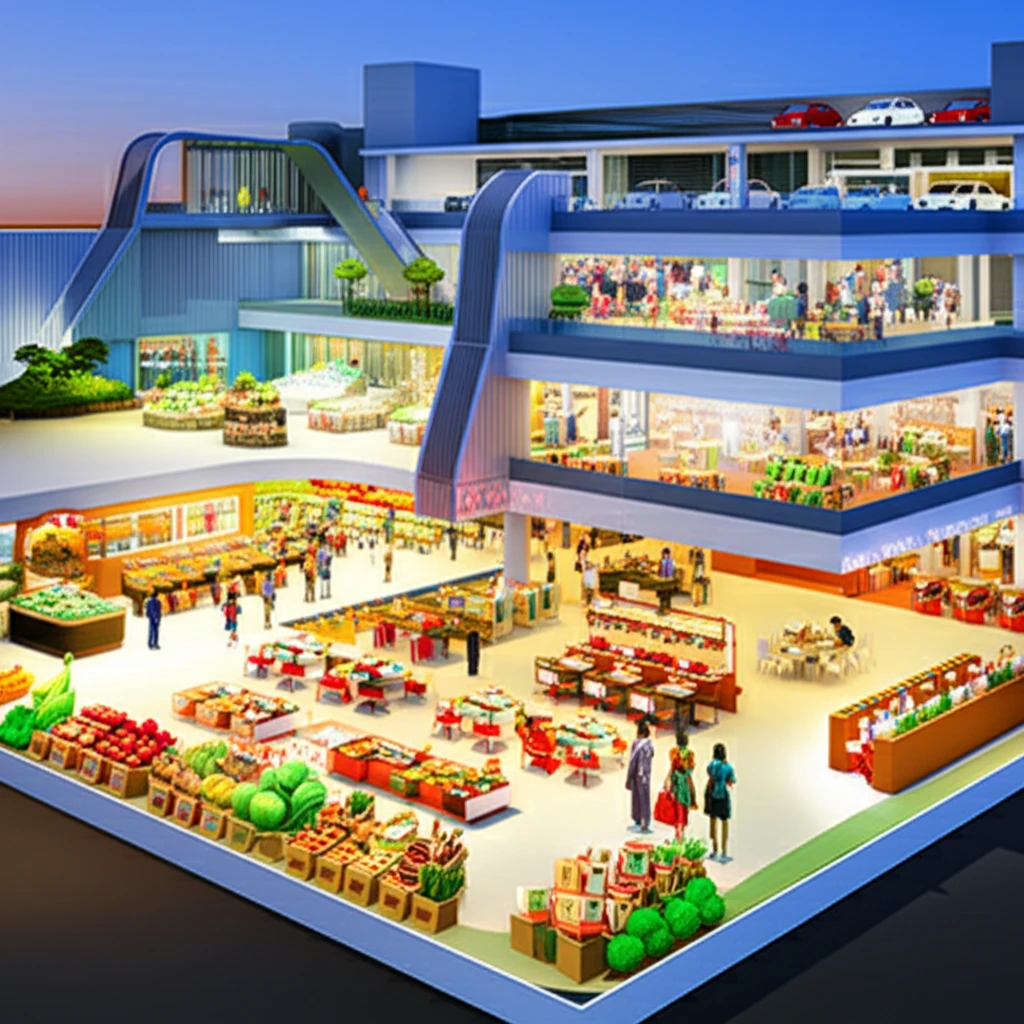 홈플러스 북수원점 매장 내부 전경