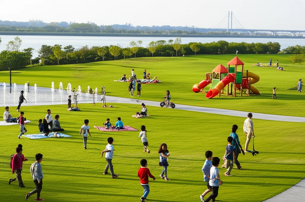 칠곡보 생태공원 전경