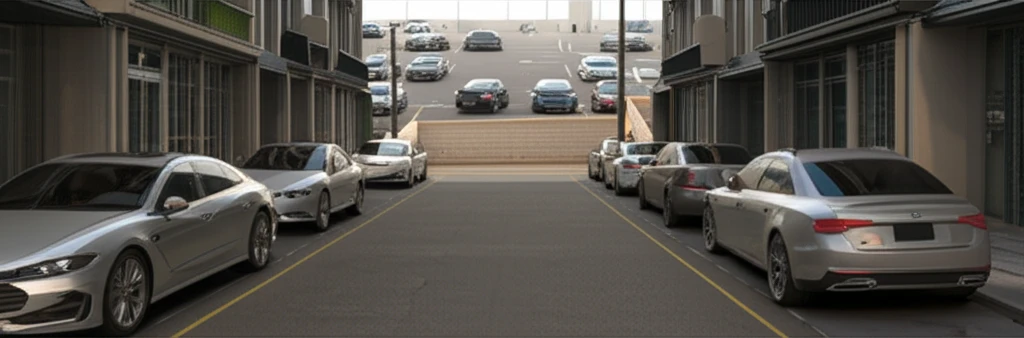 배방역 주변 주차장 전경