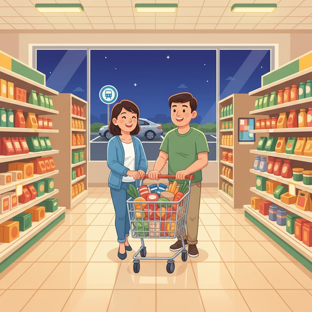 롯데마트 판교점 매장 전경 및 안내