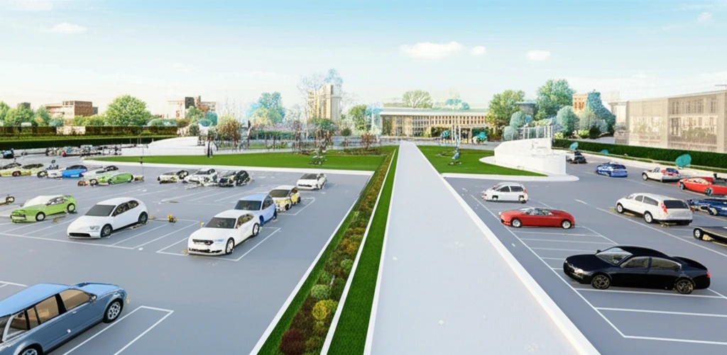 이화여대 ECC 주차장 전경