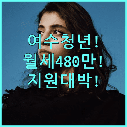 여수시 청년월세 지원사업 2026년 | 최대 480만원 지원 내용